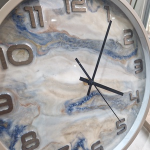 Nagy 35cm átmérőjű keretes epoxy óra - Meska.hu