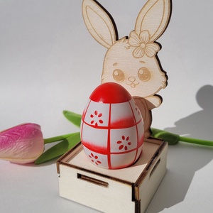Lézervágott festhető, díszíthető húsvéti dísz, tojástartó - kellékek & szerszámok - dekorációs kellékek - figurák - Meska.hu