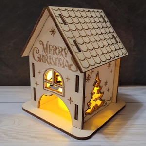 Karácsonyi házikó, Karácsony, Karácsonyi lakásdekoráció, Karácsonyi falu, házikó, , MESKA