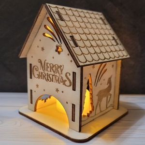 Karácsonyi házikó, Karácsony, Karácsonyi lakásdekoráció, Karácsonyi falu, házikó, , MESKA