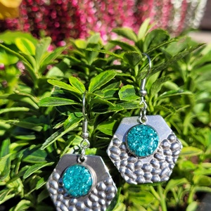 Epoxy fülbevaló - Meska.hu