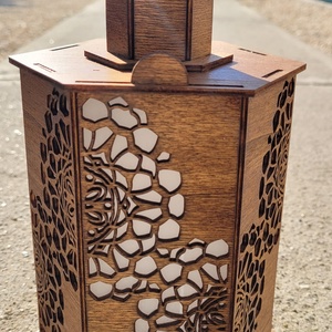 Lézervágott mécsestartó - Meska.hu