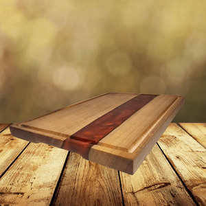 3 az 1-ben prémium vágódeszka, késtartó és tálaló egyben piros - otthon & életmód - konyhafelszerelés, tálalás - sütés, főzés - vágódeszka - Meska.hu