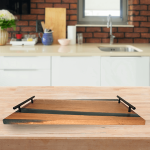 Prémium Tölgyfa  tálaló - zöld, Otthon & Életmód, Konyhafelszerelés, tálalás, Sütés, főzés, Vágódeszka, Famegmunkálás, MESKA