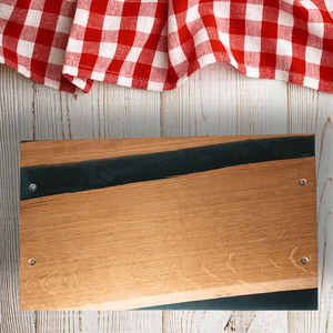 Prémium Tölgyfa  tálaló - zöld - otthon & életmód - konyhafelszerelés, tálalás - sütés, főzés - vágódeszka - Meska.hu