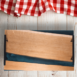 Prémium Tölgyfa  tálaló - zöld - otthon & életmód - konyhafelszerelés, tálalás - sütés, főzés - vágódeszka - Meska.hu