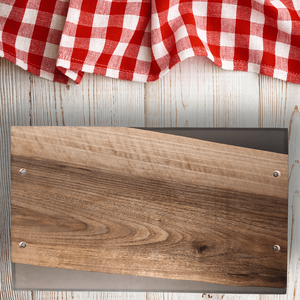 Prémium diófa  tálaló - átlátszó fekete - otthon & életmód - konyhafelszerelés, tálalás - sütés, főzés - vágódeszka - Meska.hu