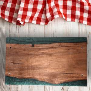 Prémium diófa  tálaló - zöld - otthon & életmód - konyhafelszerelés, tálalás - sütés, főzés - vágódeszka - Meska.hu