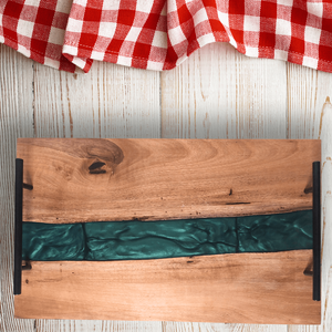 Prémium diófa  tálaló - zöld, Otthon & Életmód, Konyhafelszerelés, tálalás, Sütés, főzés, Vágódeszka, Famegmunkálás, MESKA