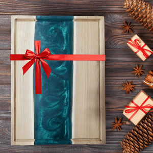 Akácfa mágneses késtartó / tálaló / vágódeszka - zöld - otthon & életmód - konyhafelszerelés, tálalás - sütés, főzés - vágódeszka - Meska.hu