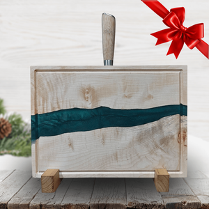 Juharfa mágneses késtartó / tálaló / vágódeszka - zöld, Otthon & Életmód, Konyhafelszerelés, tálalás, Sütés, főzés, Vágódeszka, , MESKA