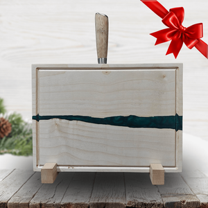 Juharfa mágneses késtartó / tálaló / vágódeszka - zöld - otthon & életmód - konyhafelszerelés, tálalás - sütés, főzés - vágódeszka - Meska.hu