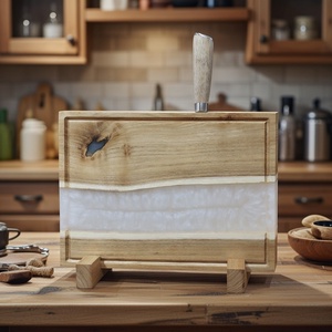 Akácfa késtartó/vágódeszka - Fehér, Otthon & Életmód, Konyhafelszerelés, tálalás, Sütés, főzés, Vágódeszka, , MESKA