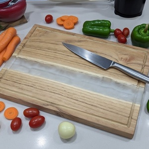 Akácfa mágneses késtartó / tálaló / vágódeszka - fehér - otthon & életmód - konyhafelszerelés, tálalás - sütés, főzés - vágódeszka - Meska.hu