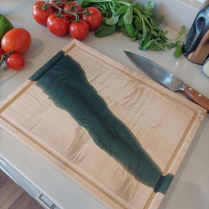 Prémium Juharfa Vágódeszka/kínáló tálca - zöld, Otthon & Életmód, Konyhafelszerelés, tálalás, Sütés, főzés, Vágódeszka, Famegmunkálás, MESKA