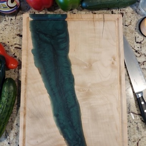 Prémium Juharfa Vágódeszka/kínáló tálca - zöld - otthon & életmód - konyhafelszerelés, tálalás - sütés, főzés - vágódeszka - Meska.hu