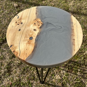 Epoxy kör asztal, Otthon & Életmód, Bútor, Asztal, Famegmunkálás, MESKA