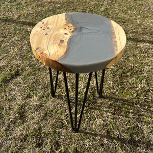 Epoxy kör asztal - otthon & életmód - bútor - asztal - Meska.hu