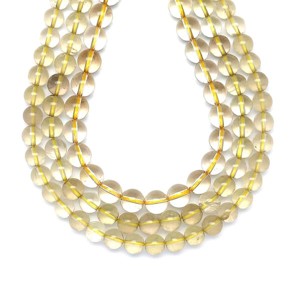 Citromkvarc golyó 8-9mm  ékszerkészítő alapanyag (füzér), Kellékek & szerszámok, Ásvány alapanyag, Ásványfüzér, , MESKA