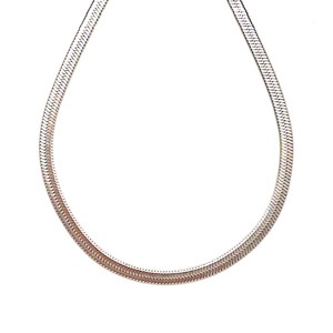 Orvosi acél ezüstszínű kígyólánc nyaklánc 45 cm, Ékszer, Nyaklánc, , MESKA