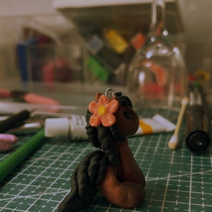 Virágos lovacska kulcstartó - táska & tok - kulcstartó & táskadísz - kulcstartó - Meska.hu