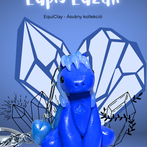 Ásvány kollekció - Lapis Lazuli lovacska, Táska & Tok, Kulcstartó & Táskadísz, Kulcstartó, Gyurma, MESKA