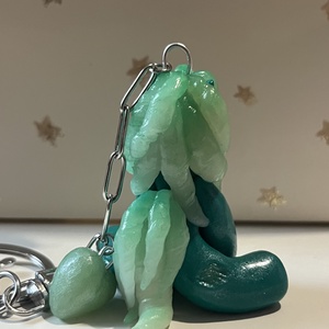 Ásvány kollekció - Jáde lovacska - táska & tok - kulcstartó & táskadísz - kulcstartó - Meska.hu