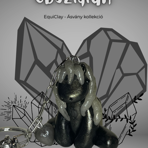 Ásvány kollekció - Obszidián lovacska - Meska.hu