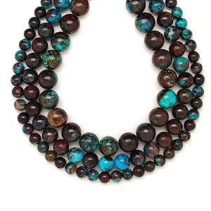 Krizokolla golyó AB 6-7mm  ékszerkészítő alapanyag (füzér), Kellékek & szerszámok, Ásvány alapanyag, Ásványfüzér, , MESKA