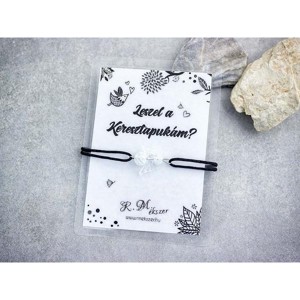 Leszel a Keresztapukám hegyikristály angyal karkötő, Ékszer, Karkötő, Karkötő medállal, , MESKA