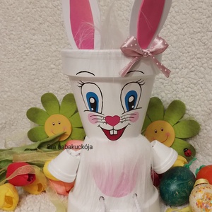 Cserép nyuszi - otthon & életmód - dekoráció - Meska.hu