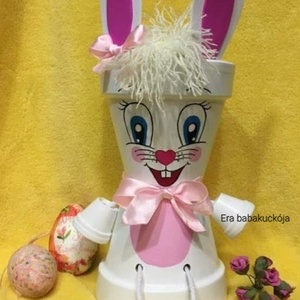 Cserép nyuszi - otthon & életmód - dekoráció - Meska.hu