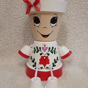 Magyar cserépbaba - Meska.hu