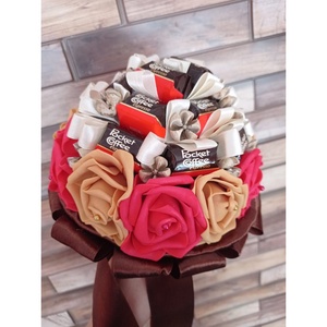 Pocket Coffee bonbon csokor habrózsa édesség csokor férfiaknak ballagás szülinap anyák napja nőnap óvónéni  - otthon & életmód - dekoráció - virágdísz és tartó - csokor & virágdísz - Meska.hu