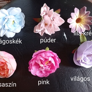 Vesszőkereszt selyemvirággal, többféle  - otthon & életmód - vallás - temetkezési tárgy - Meska.hu