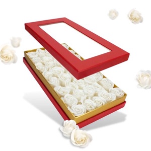 Red and White szett + AJÁNDÉK Ámor nyila fatáblával -  szappanvirág doboz és bonbon édesség csokor - otthon & életmód - dekoráció - virágdísz és tartó - virágbox, virágdoboz - Meska.hu