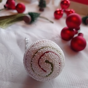 KARÁCSONYI DIY DEKOR SZETT - PIROS/FEHÉR/ZÖLD - kellékek & szerszámok - dekorációs kellékek - egyéb kellékek - Meska.hu