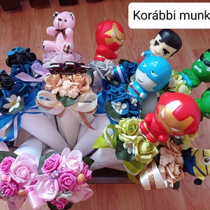 Minion ballagási csokor - otthon & életmód - dekoráció - virágdísz és tartó - csokor & virágdísz - Meska.hu