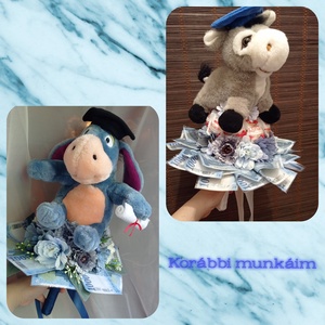 Ballagási vagy szülinapi selyemvirág pénzes csokor 1000 Ft címlet - otthon & életmód - virágdekoráció - virágok - virágcsokor - Meska.hu