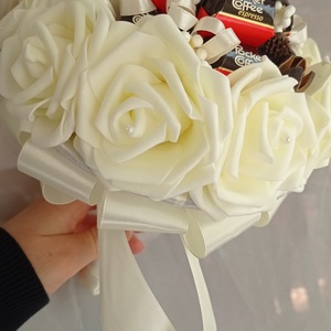 Pocket Coffee bonbon csokor habrózsa édesség csokor férfiaknak ballagás szülinap anyák napja nőnap óvónéni  - otthon & életmód - virágdekoráció - virágok - virágcsokor - Meska.hu