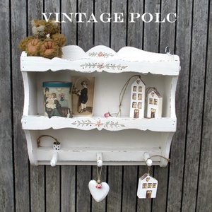 Fehér Vintage  polc -  - Meska.hu