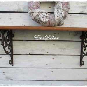 Fém konzolos vintage polc - otthon & életmód - bútor - polc - Meska.hu