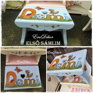 Virágos és madaras sámli  mesék   - játék & sport - Meska.hu