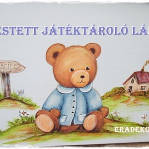 Fa játéktároló kincsesláda - otthon & életmód - tárolás & rendszerezés - Meska.hu