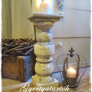  Óriás  vintage gyertyatartó - otthon & életmód - gyertya, illat, aroma - gyertyatartó - Meska.hu