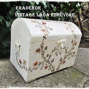 Romantikus nászajándék láda - esküvő - emlék & ajándék - nászajándék - Meska.hu