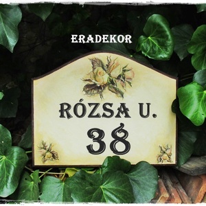 Romantikus rózsás otthon - otthon & életmód - ház & kert - házszám - Meska.hu