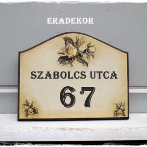Romantikus rózsás otthon - otthon & életmód - ház & kert - házszám - Meska.hu