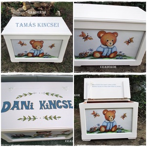 Ajándék keresztelő kisfiúknak - otthon & életmód - babaszoba, gyerekszoba - játéktároló - Meska.hu