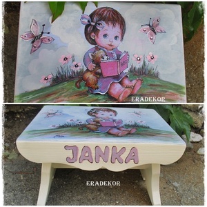 Névre szóló sámli - Meska.hu